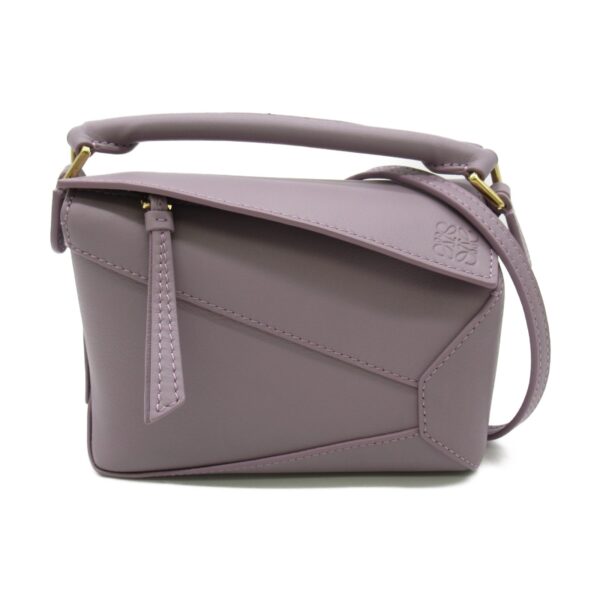 2101217766371 1 Loewe Puzzle Bag Mini Shoulder Bag Calf Mauve