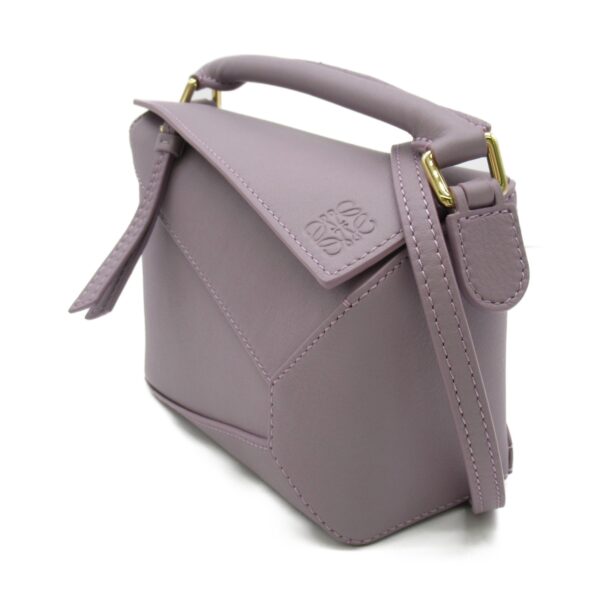 2101217766371 2 Loewe Puzzle Bag Mini Shoulder Bag Calf Mauve