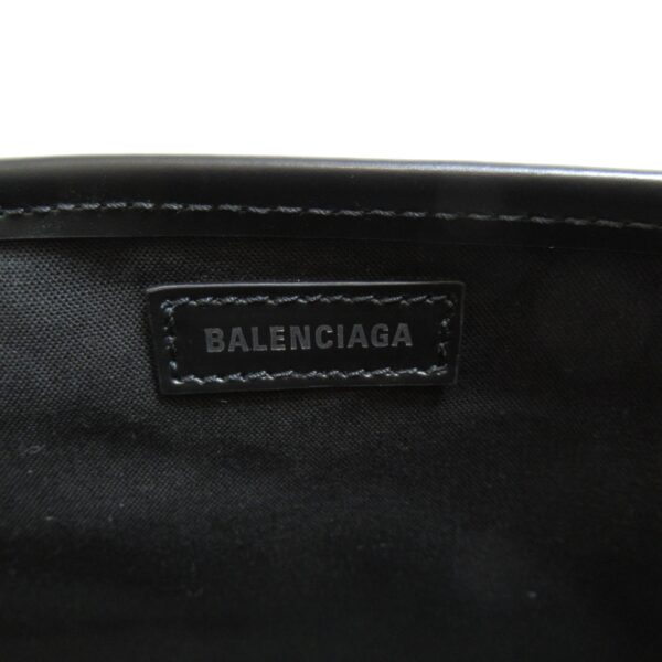 2101217766449 10 Balenciaga Navy Small Cabas Tote Bag Calf Cotton Black Natural