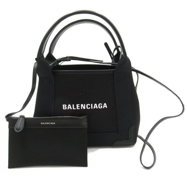 2101217766593 1 Balenciaga Navy Cabas XS AJ 2Way Shoulder Bag Black