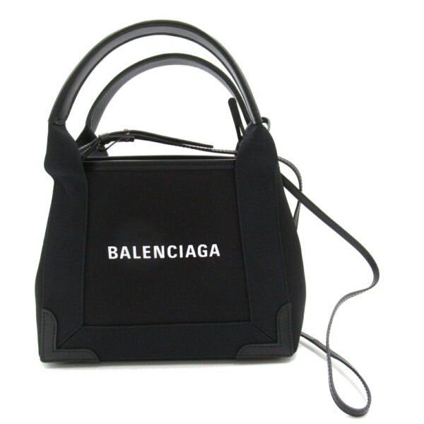 2101217766593 2 Balenciaga Navy Cabas XS AJ 2Way Shoulder Bag Black