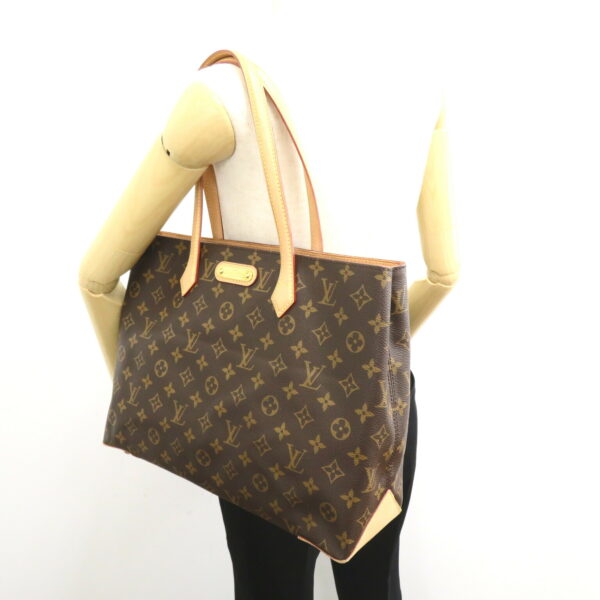 2101217769815 4 Louis Vuitton Wilshire Shoulder Bag Monogram Brown