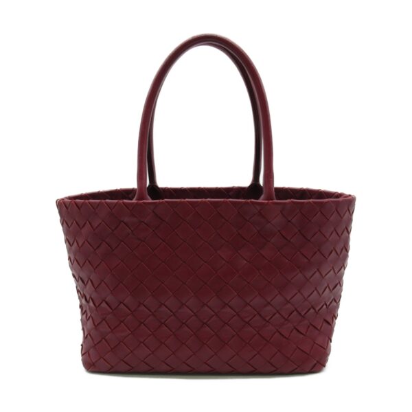 2101217770231 1 Bottega Veneta Tote Bag Lambskin Bordeaux