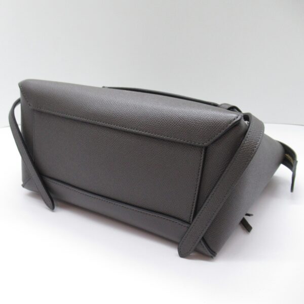 2101217770576 6 Celine Calf Leather Belt Shoulder Bag Gray