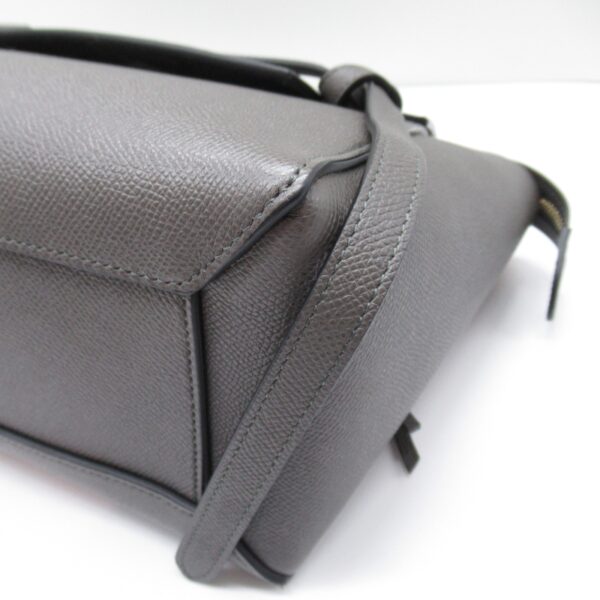 2101217770576 7 Celine Calf Leather Belt Shoulder Bag Gray