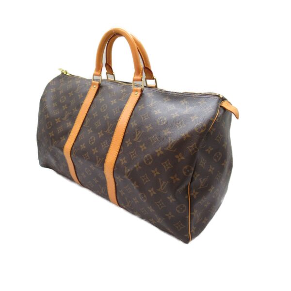 2101217772365 4 Louis Vuitton Keepall 50 Bag Monogram Brown