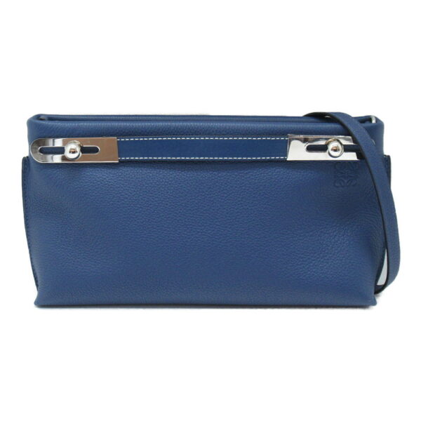 2101217772914 3 Loewe Missy Small Shoulder Bag Leather Blue