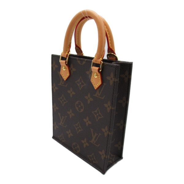 2101217773676 4 Louis Vuitton Petit Sac Plat Shoulder Bag Monogram Brown