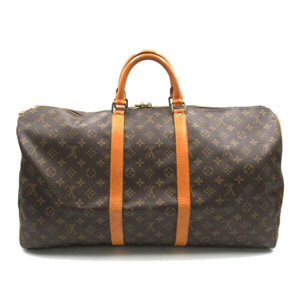 2101217787574 2 Louis Vuitton Keepall Bag Monogram Brown