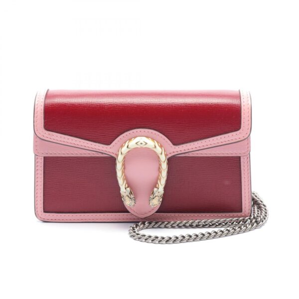 2101217788588 1 Gucci Dionysus Super Mini Shoulder Bag Pink Red