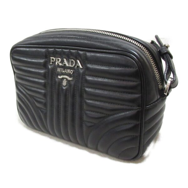 2101217805889 4 Prada Chain Shoulder Bag Leather Black