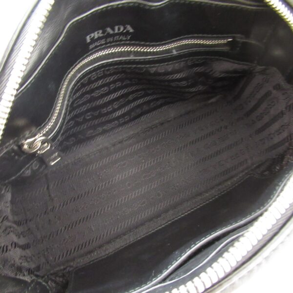 2101217805889 9 Prada Chain Shoulder Bag Leather Black