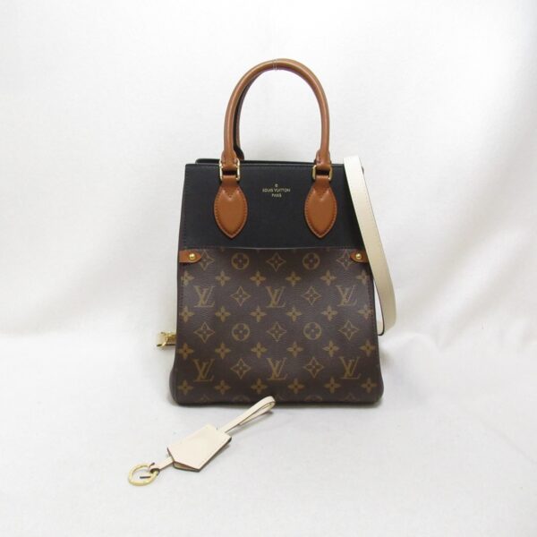 2101217806466 2 Louis Vuitton Fold Tote Shoulder Bag Monogram Brown