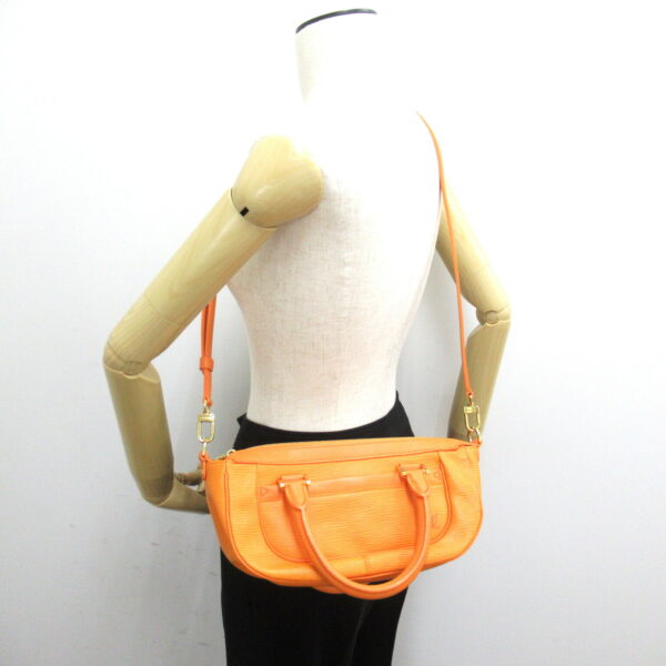 2101217807548 5 Louis Vuitton DAnura Shoulder Bag Leather Epi Orange