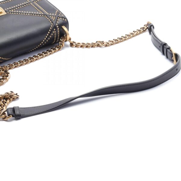 2101217809856 7 Dior Diorama Studded Shoulder Bag Leather Black