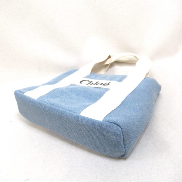 2101217813747 5 Chloe Denim Cotton 2way Shoulder Bag Blue