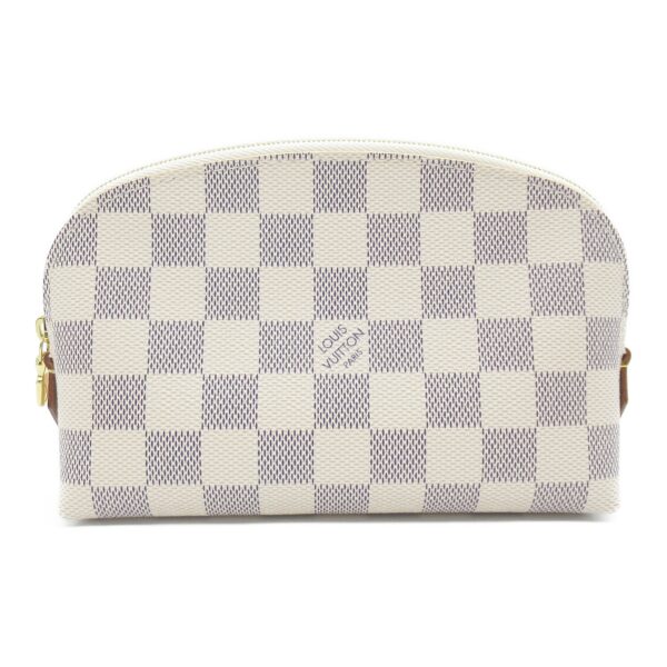 2101217819602 1 Louis Vuitton Pochette Cosmetic Pouch Damier Azur White