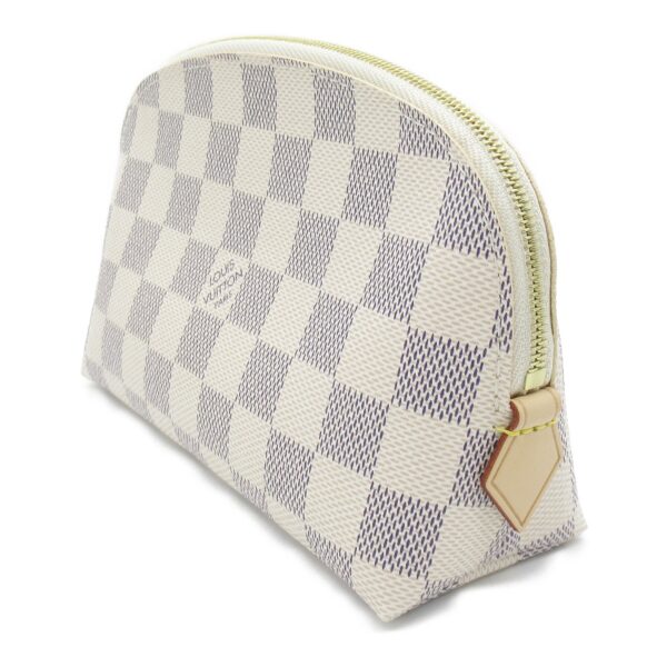 2101217819602 3 Louis Vuitton Pochette Cosmetic Pouch Damier Azur White