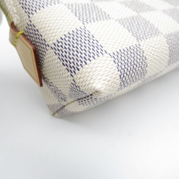 2101217819602 7 Louis Vuitton Pochette Cosmetic Pouch Damier Azur White