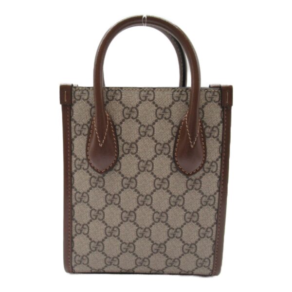 2101217826488 6 Gucci GG Supreme 2Way Shoulder Bag Beige Brown