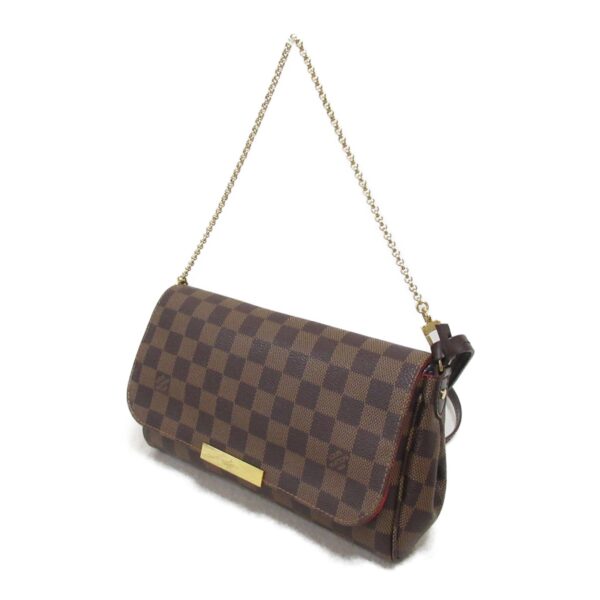 2101217828345 4 Louis Vuitton Favorite MM Shoulder Bag Damier Brown