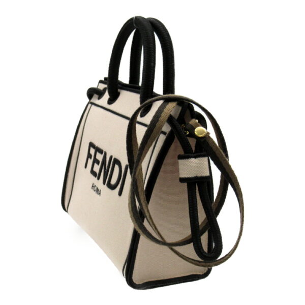 2101217830218 2 Fendi 2Way Shoulder Bag Beige Black