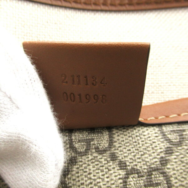 2101217835817 8 Gucci GG Supreme Sherry Line Tote Bag Brown Beige