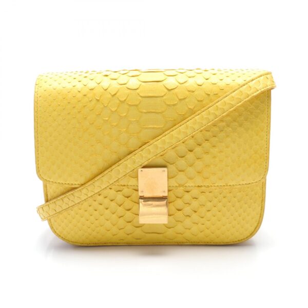 2101217837514 1 Celine Exotic Leather Shoulder Bag Yellow