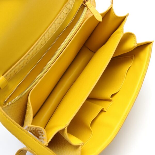 2101217837514 3 Celine Exotic Leather Shoulder Bag Yellow