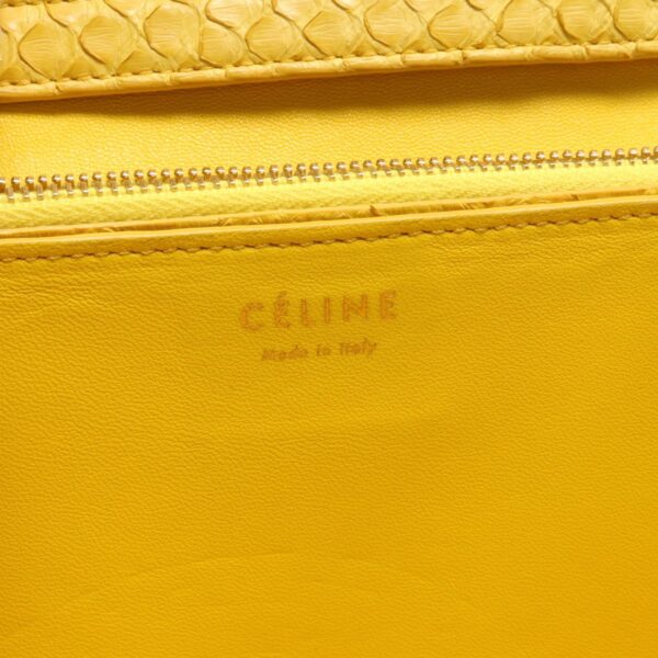 2101217837514 4 Celine Exotic Leather Shoulder Bag Yellow