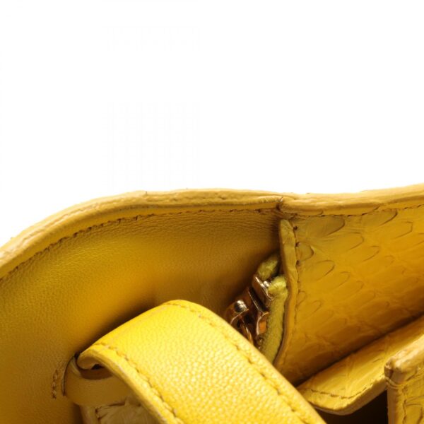 2101217837514 5 Celine Exotic Leather Shoulder Bag Yellow