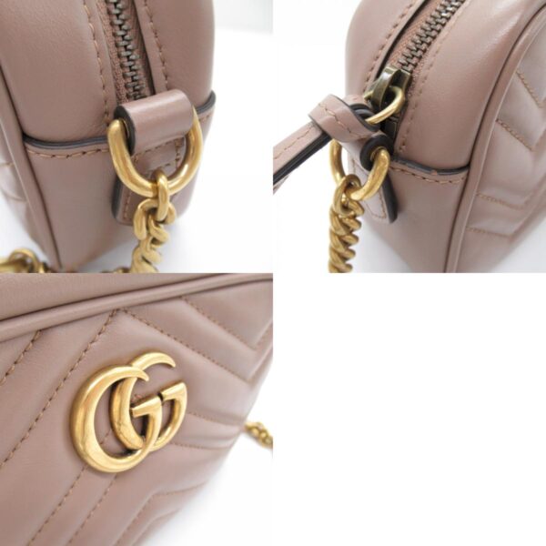 2101217841856 10c Gucci Chain Shoulder Bag Pink Beige