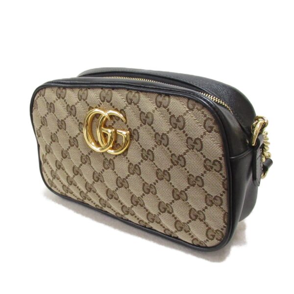 2101217841962 4 Gucci GG Marmont Shoulder Bag Black Beige