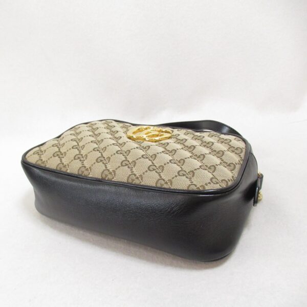 2101217841962 5 Gucci GG Marmont Shoulder Bag Black Beige