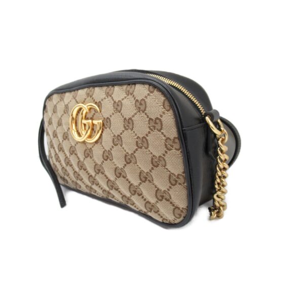 2101217842556 5 Gucci GG Marmont Shoulder Bag Beige Black