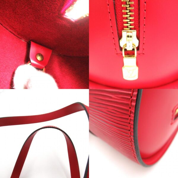 2101217842761 10c Louis Vuitton Soufflot Handbag Leather Epi Red