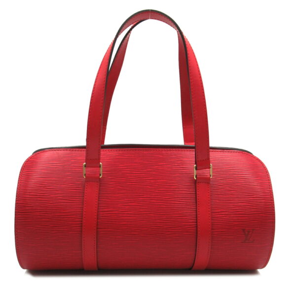 2101217842761 2 Louis Vuitton Soufflot Handbag Leather Epi Red