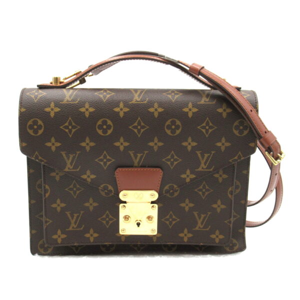 2101217845281 1 Louis Vuitton Monceau Shoulder Bag Monogram Brown