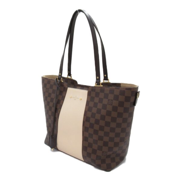 2101217845489 6 Louis Vuitton Jersey Shoulder Bag Damier Brown White