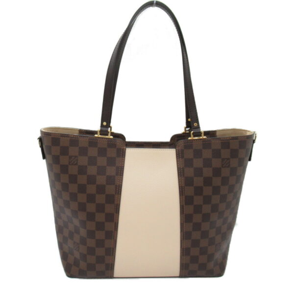 2101217845489 7 Louis Vuitton Jersey Shoulder Bag Damier Brown White