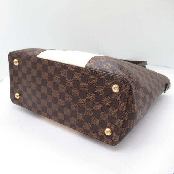 2101217845489 8 Louis Vuitton Jersey Shoulder Bag Damier Brown White