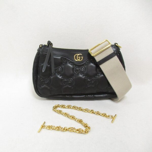 2101217845939 11 Gucci GG Matelasse Shoulder Bag Black