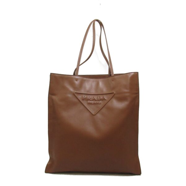 2101217847261 2 Prada Shoulder Tote Bag Leather Brown