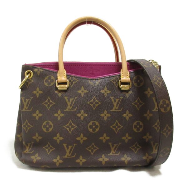 2101217849630 2 Louis Vuitton Pallas Shoulder Bag Monogram Brown Pink