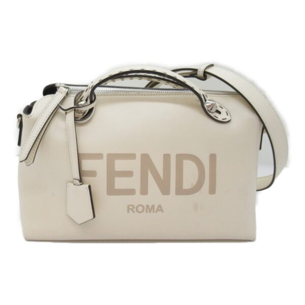 2101217849876 3 Fendi Visaway Shoulder Bag Leather Off White