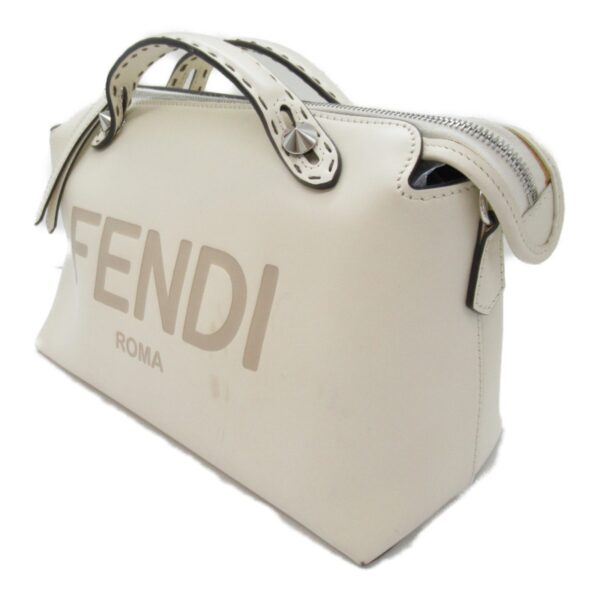 2101217849876 4 Fendi Visaway Shoulder Bag Leather Off White