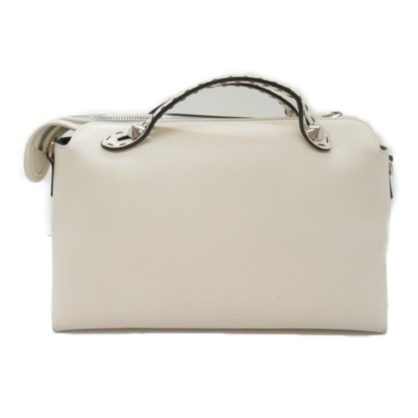 2101217849876 5 Fendi Visaway Shoulder Bag Leather Off White