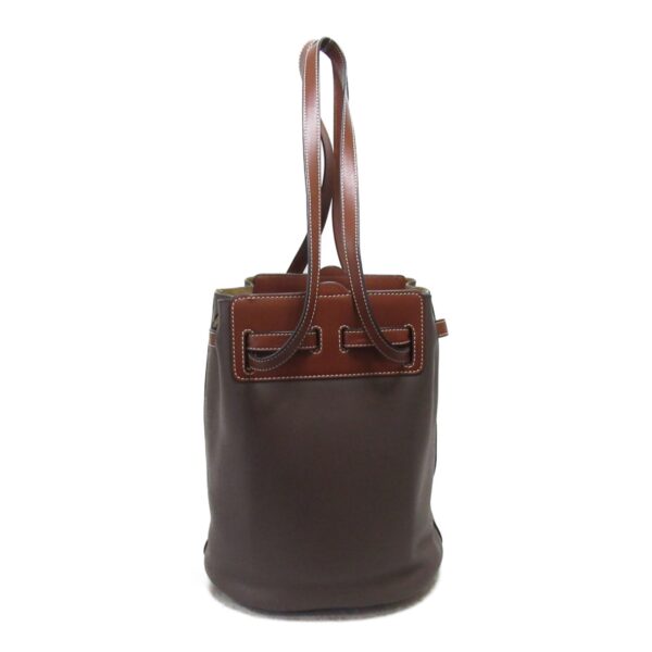 2101217850025 3 Loewe Lazo Bucket Shoulder Bag Leather Brown