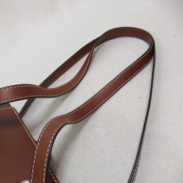 2101217850025 8 Loewe Lazo Bucket Shoulder Bag Leather Brown