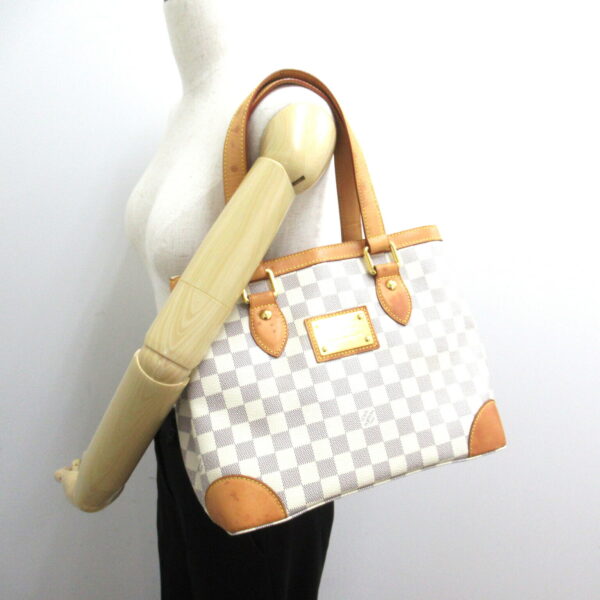 2101217850889 5 Louis Vuitton Hampstead Tote Bag Damier Azur Ivory